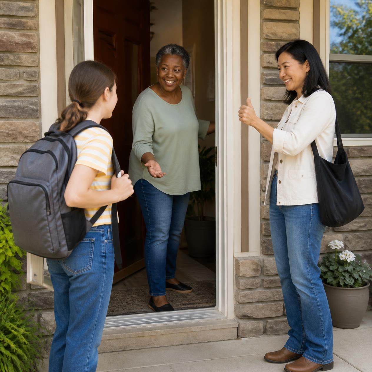 Youth residents in shared housing community